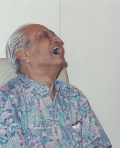 Dignified portrait of Ramesh in later years