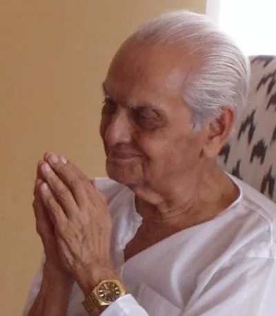 Serene portrait capturing Ramesh's presence