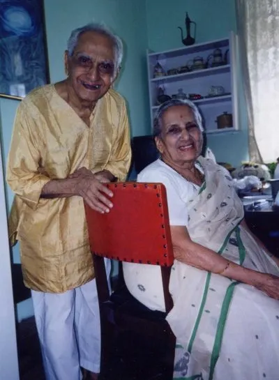 Ramesh with his wife Sharda Balsekar